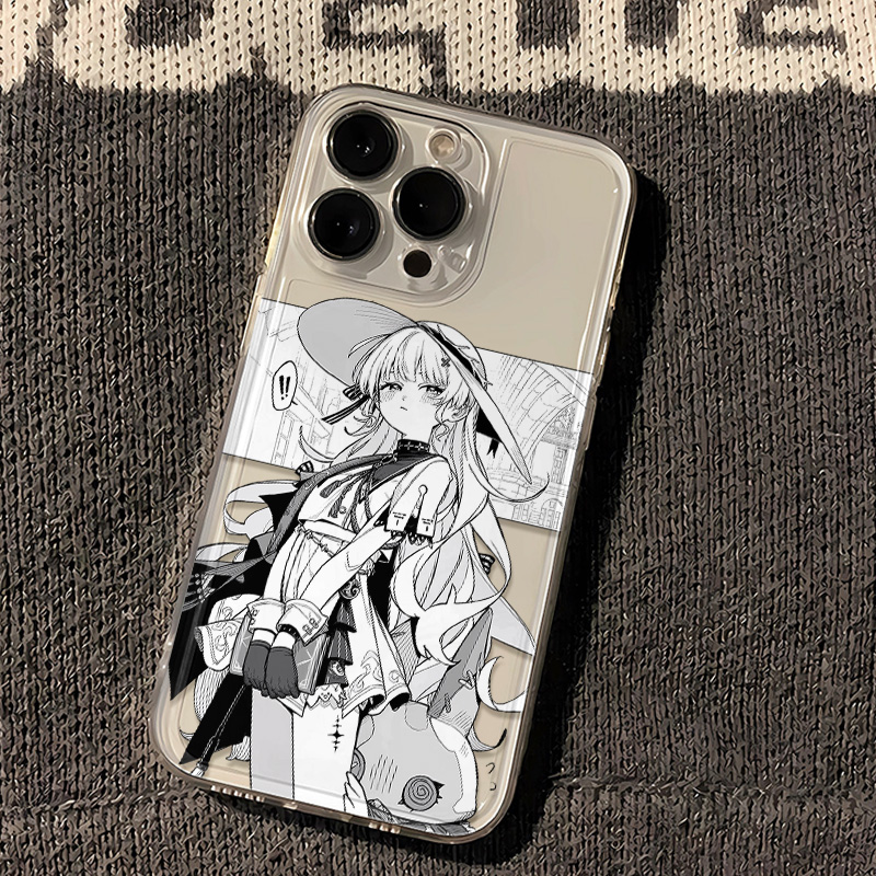 女孩iPhone14苹果13ProMax透明软RENO12手机壳小米15Ultra适用FINDX8SPlus动漫IQOONEO10个性Y300T创意MAGIC7