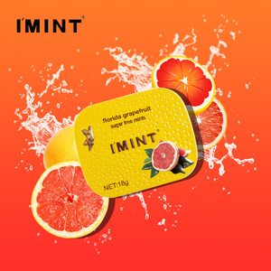 IMINT_无糖薄荷糖口香糖无糖型蜂蜜酵素维c清凉接吻糖网红6盒装l