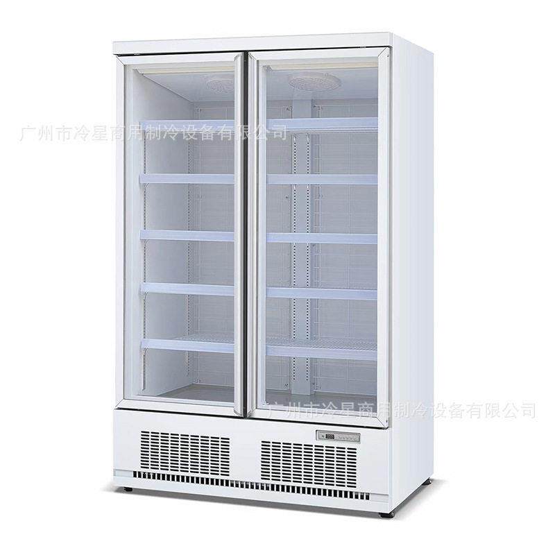 双门下机组饮料展示柜啤酒冷藏冰箱商用立式防雾玻璃门110V冰柜