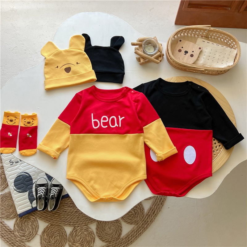 宝宝米奇mickey小熊维尼包屁衣
