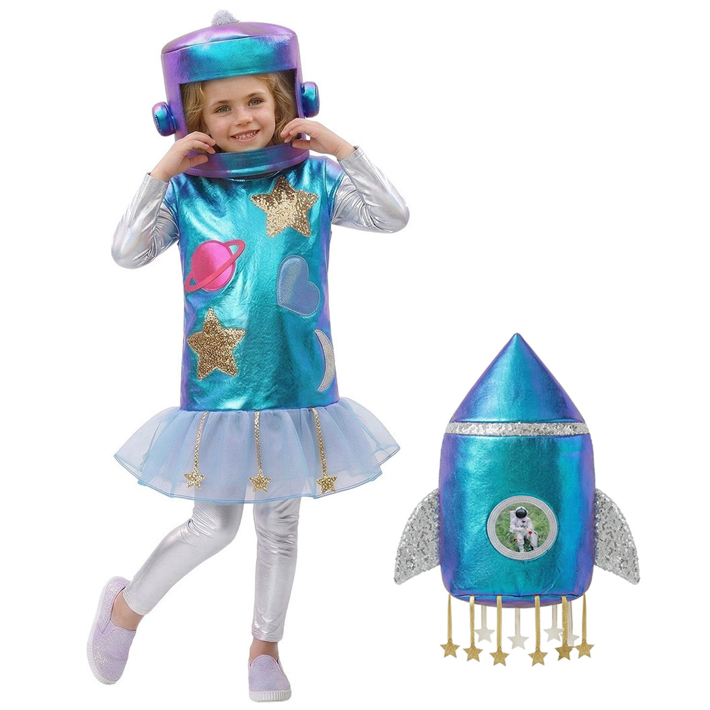 外星人主题宇航员太空人儿童航天员元宇宙科技风幼儿园走秀演出服