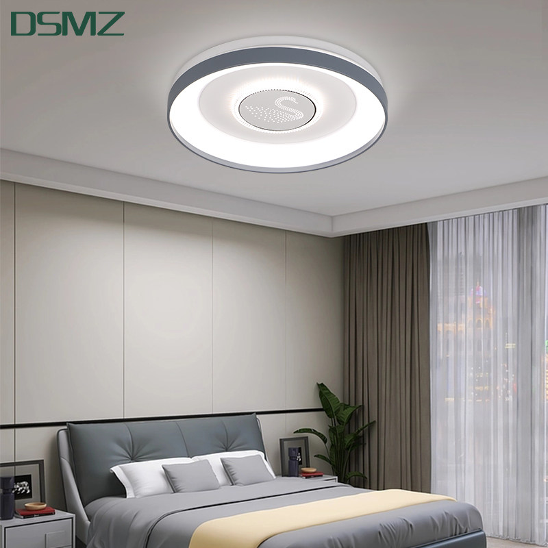 顶上明珠卧室灯简约圆形led吸顶灯现代大气家用书房灯具