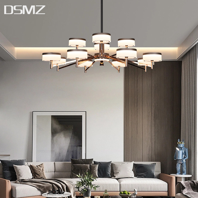 顶上明珠轻奢大气客厅吊灯美式简约创意2023年新款餐厅卧室灯具