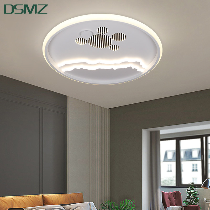 顶上明珠卧室灯主卧现代简约奶油风极简房间灯具护眼吸顶2023新款