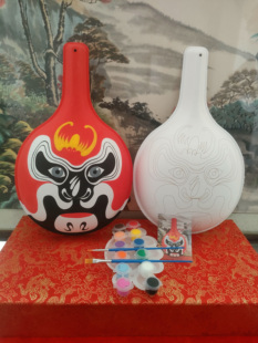 大小号DIY新款马勺人物带纹路白坯非遗文创教学材料包