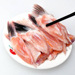 怡鲜来 新鲜三文鱼鳍600g鱼翅肉多 三文鱼边角料烧烤炖汤烤煎