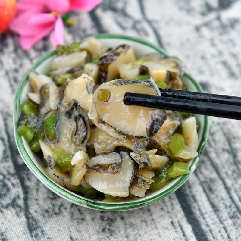 芥末海螺片100g 日式刺身料理 芥末海螺寿司 解冻即食零食