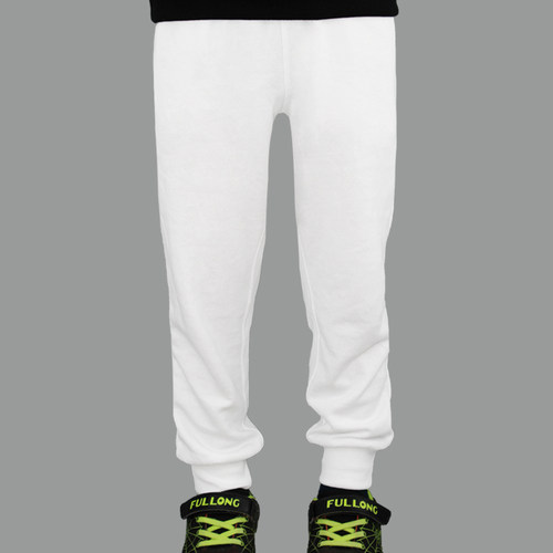 小学生白色校服裤运动裤纯棉长裤