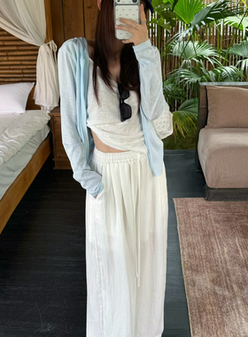 KAPOK-26夏上新慵懒松弛感垂感薄款休闲裤26337