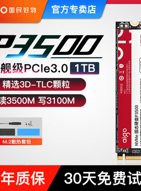 爱国者P3500 m2固态硬盘1tb 2t PCIe3.0 M.2 台式机电脑笔记本SSD