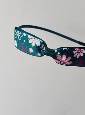 纯手工少女儿童绿色发箍头箍