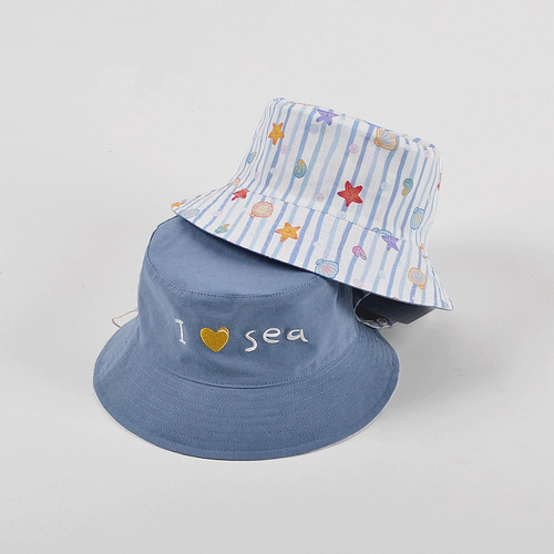 儿童双面渔夫帽夏季防晒透气