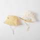 宝宝帽子春夏款 女孩渔夫帽防晒遮阳可爱洋气纯棉儿童户外帽女童