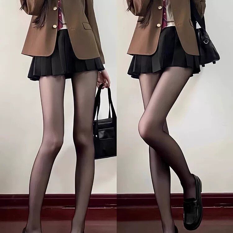黑色丝袜女春夏款超薄款性感连裤黑丝防掉档白丝美肤袜包芯丝连裤