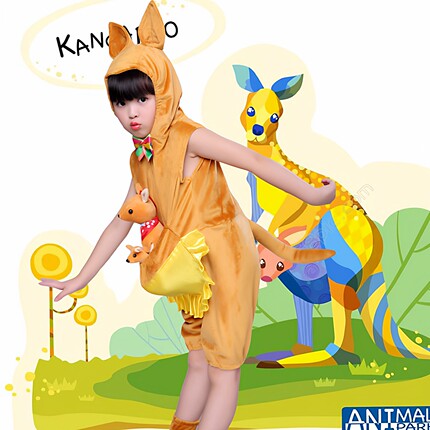 小荷风采鼠你快乐演出服六一幼儿园儿童小袋鼠舞蹈服装动物表演服