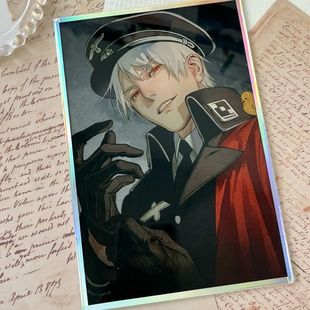 【幕醒森林】黑塔利亚周边基尔伯特同人色纸吧唧徽章挂件立牌礼物