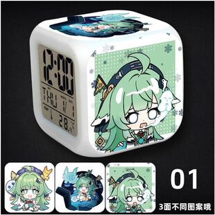 崩坏星穹铁道周边流萤阮梅砂金银狼知更鸟闹钟床头时钟夜光礼物