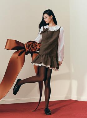 【商场同款】甜美小香风背心连衣裙女春季新款优雅裙子C1FAG1132