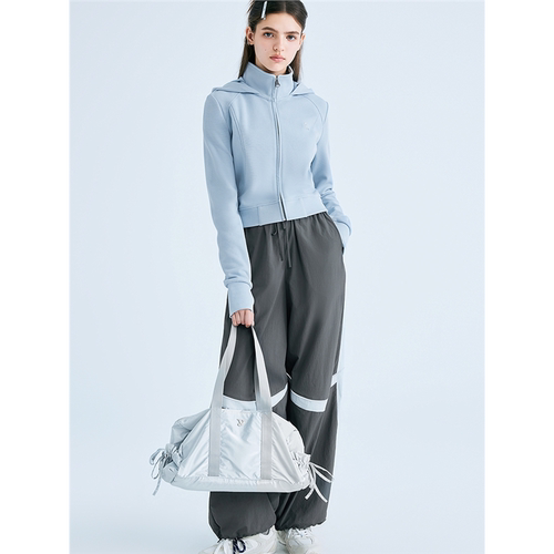 【商场同款】2025春季新款修身连帽针织卫衣外套女C2BBF1503