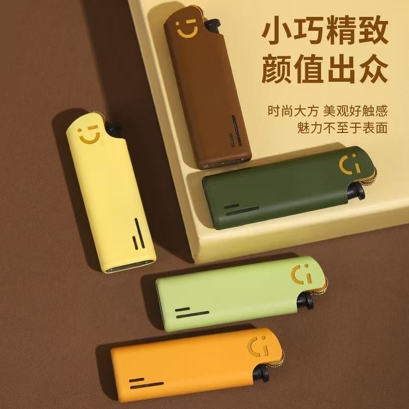 超迷你静音砂轮打火机短款个性滑轮无声复古个性创意火石老式齿轮