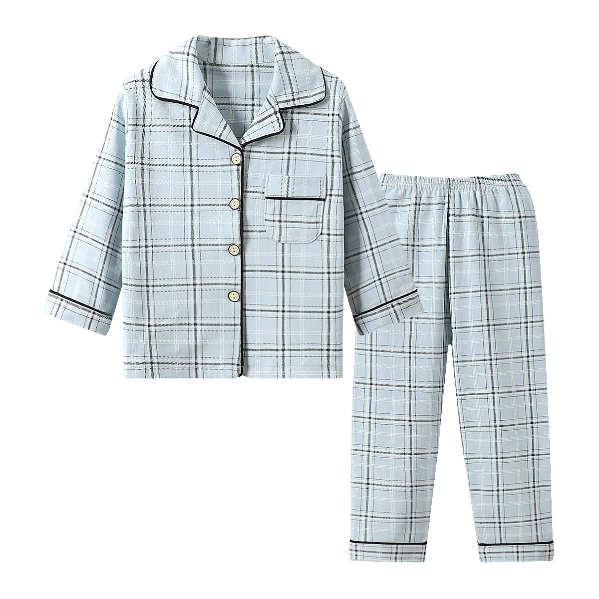 CHILDRENS PAJAMAS WOMENS COTTON LONG-SLEEVED SPRING AND AUTUMN BOYS AND GIRLS CHILDRENS SUMMER THIN SECTION CHILDRENS HOME SERVICE BABY SUIT