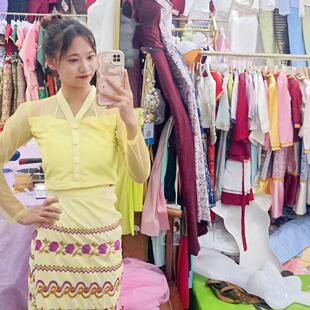 傣族服装套装网红泼水节2024战袍