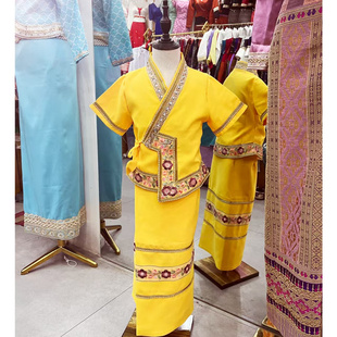 傣族服装学生适用网红泼水节战袍短袖傣族少数民族新款