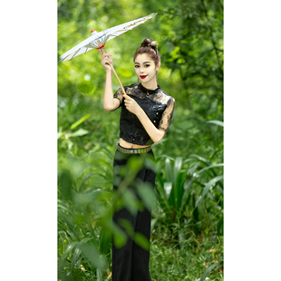 云南傣族服装学生民族风气质泼水节新款套装网红爆款