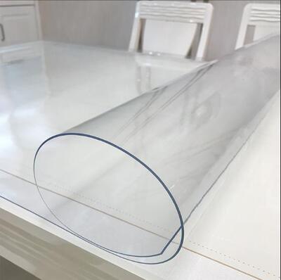 整卷软玻璃1mm2mm3mm5mm透明磨砂PVC桌垫三轮车防风挡雨门帘