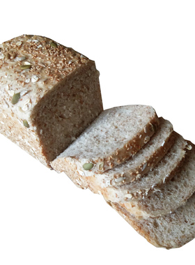 纯全麦吐司面包早餐切片手工99%全麦土司无糖精无加油代餐素食