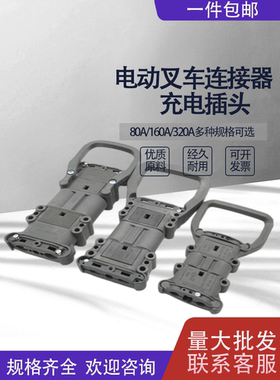 REMA瑞玛插头电动叉车连接器电源充电器插头公母插头80A320大电流