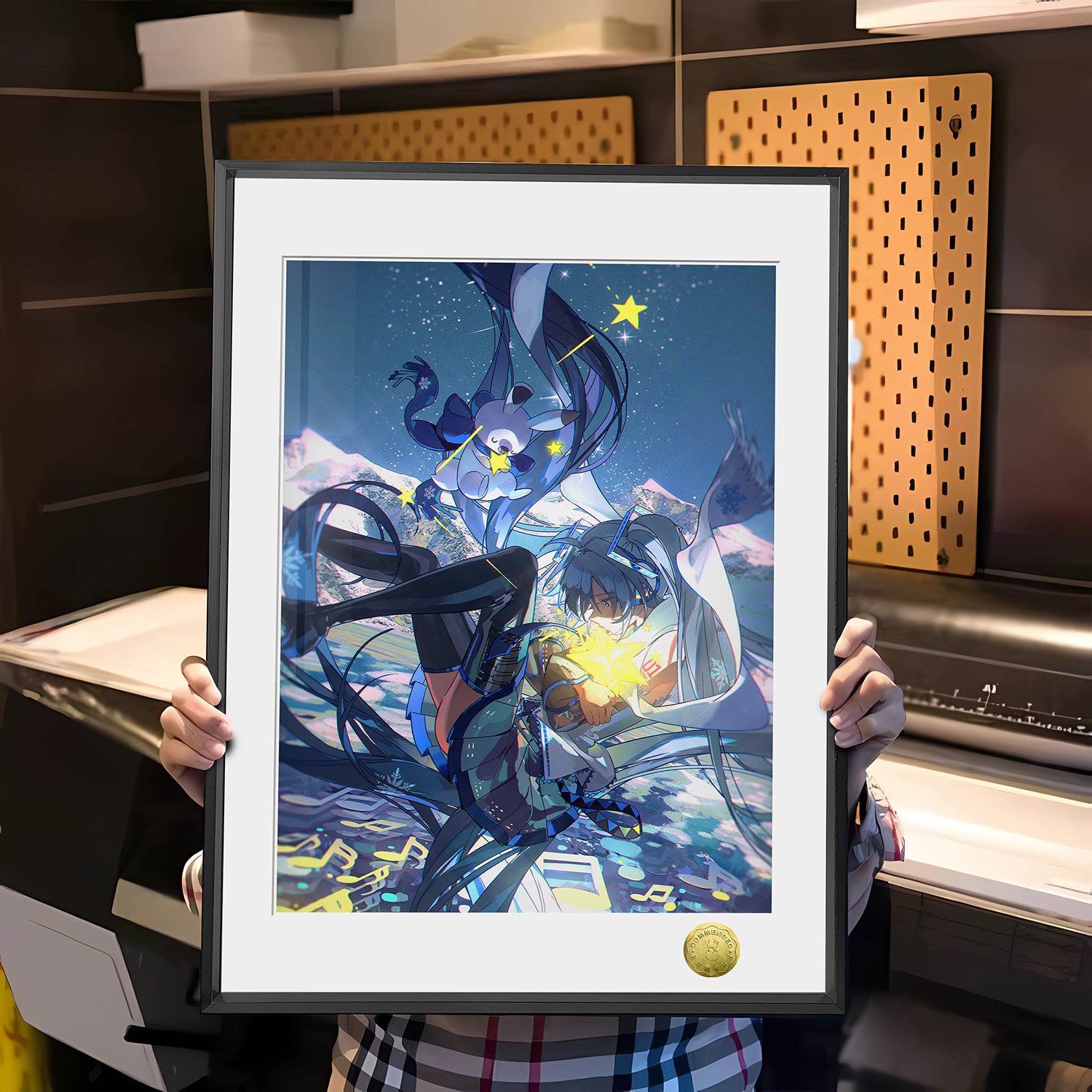 初音未来miku爱言叶39日星空坠落周边装饰画