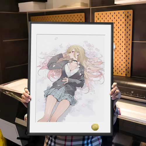 喜多川海梦落樱予梦同人周边装饰画