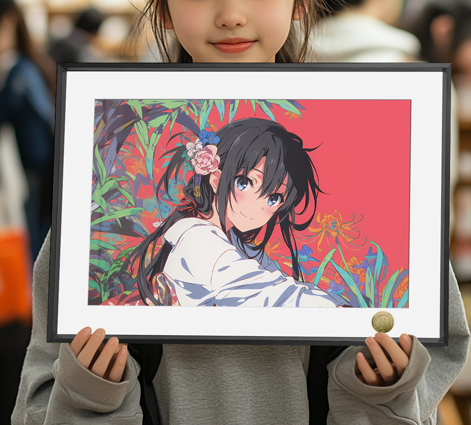 我的青春恋爱物语果然有问题日式和服雪之下雪乃周边装饰画