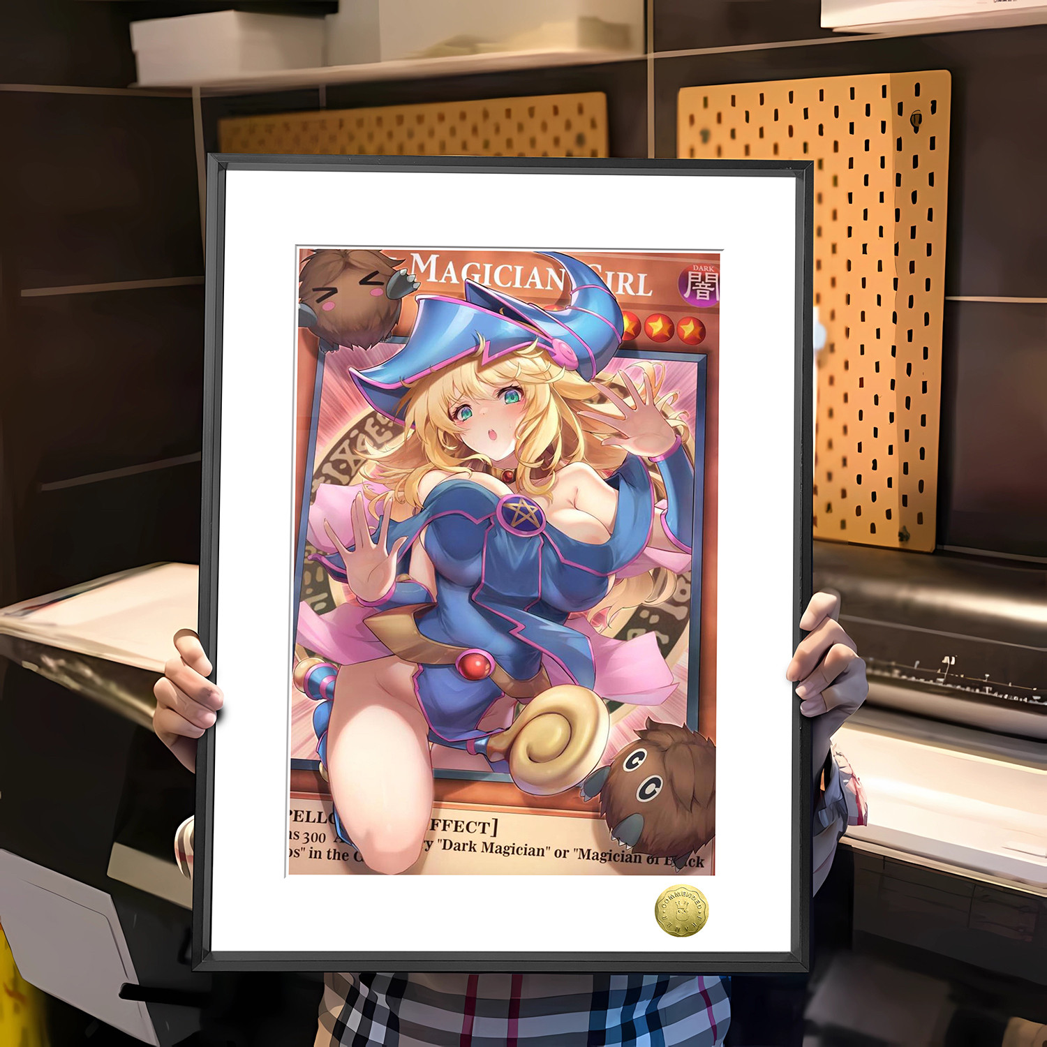 游戏王法老王阿图姆出来吧童年女神黑魔导女孩周边装饰画
