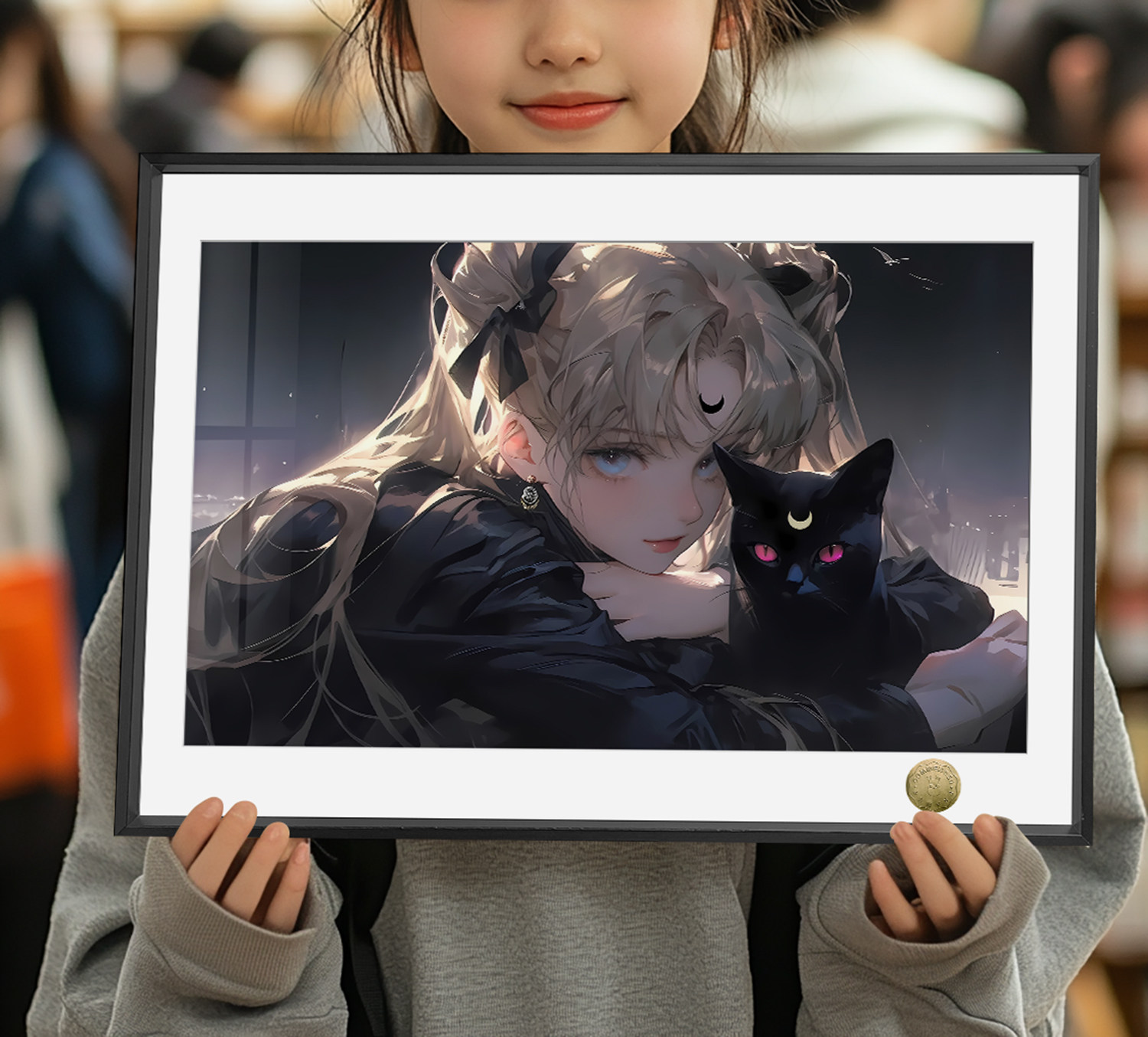 美少女战士酷雅水冰月月野兔同人周边装饰画