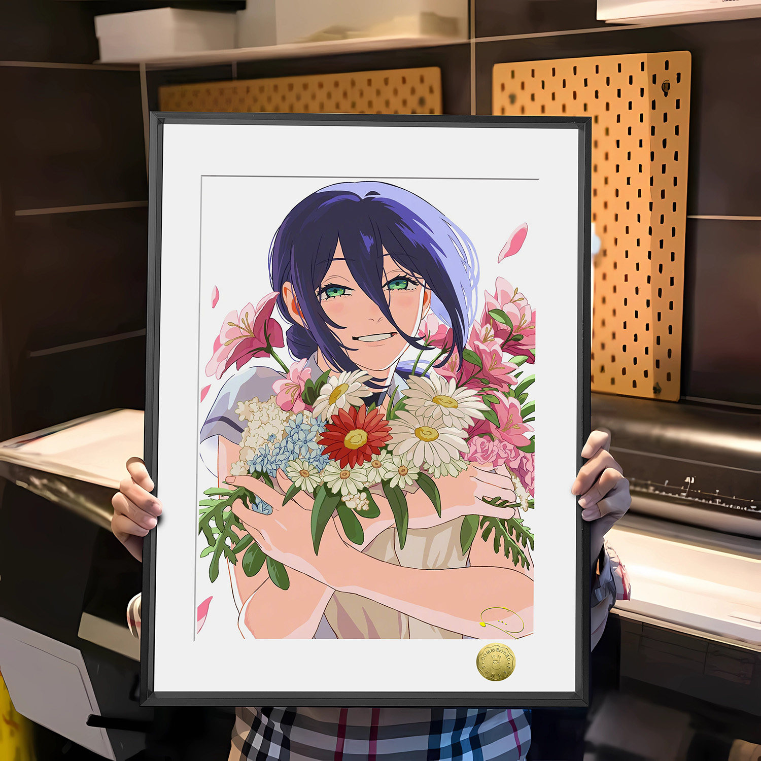 链锯人炸弹恶魔少女蕾塞电次声优签名同人周边装饰画