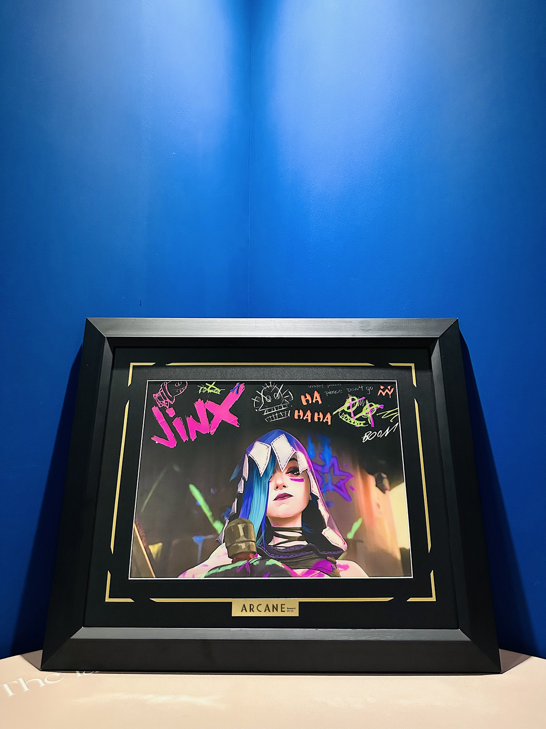 千鸟社英雄联盟Arcane双城之战Jinx金克丝炫彩夜光潮流装饰画