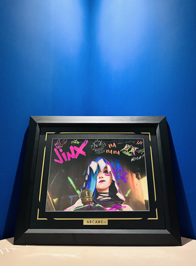 千鸟社英雄联盟Arcane双城之战Jinx金克丝炫彩夜光潮流装饰画