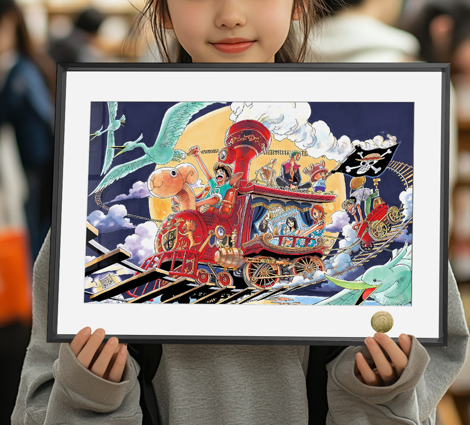 海贼王ONE PIECE草帽大船团找到传说中的大秘宝周边装饰画