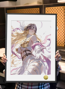 数码宝贝天女兽圣域的邀约同人周边装饰画