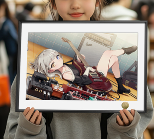 MyGO!!!!!的吉他手猫系少女要楽奈周边装饰画