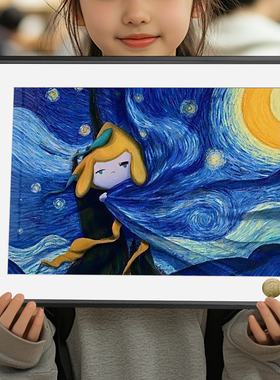 宝可梦幻之宝星夜基拉祈同人周边装饰画