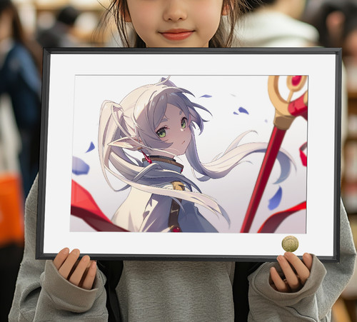 葬送的芙莉莲精灵族魔法使芙莉莲超绝回眸周边装饰画