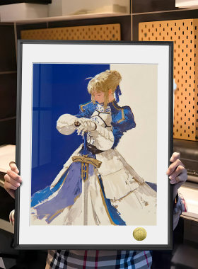 Fate剑之骑士阿尔托莉雅·潘德拉贡同人周边装饰画