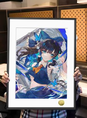 东方Project可爱女巫博丽灵梦周边装饰画
