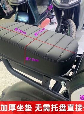 适用于深远009座包电动车后座改装配件加厚毛毛虫载人A8/A7A9坐垫