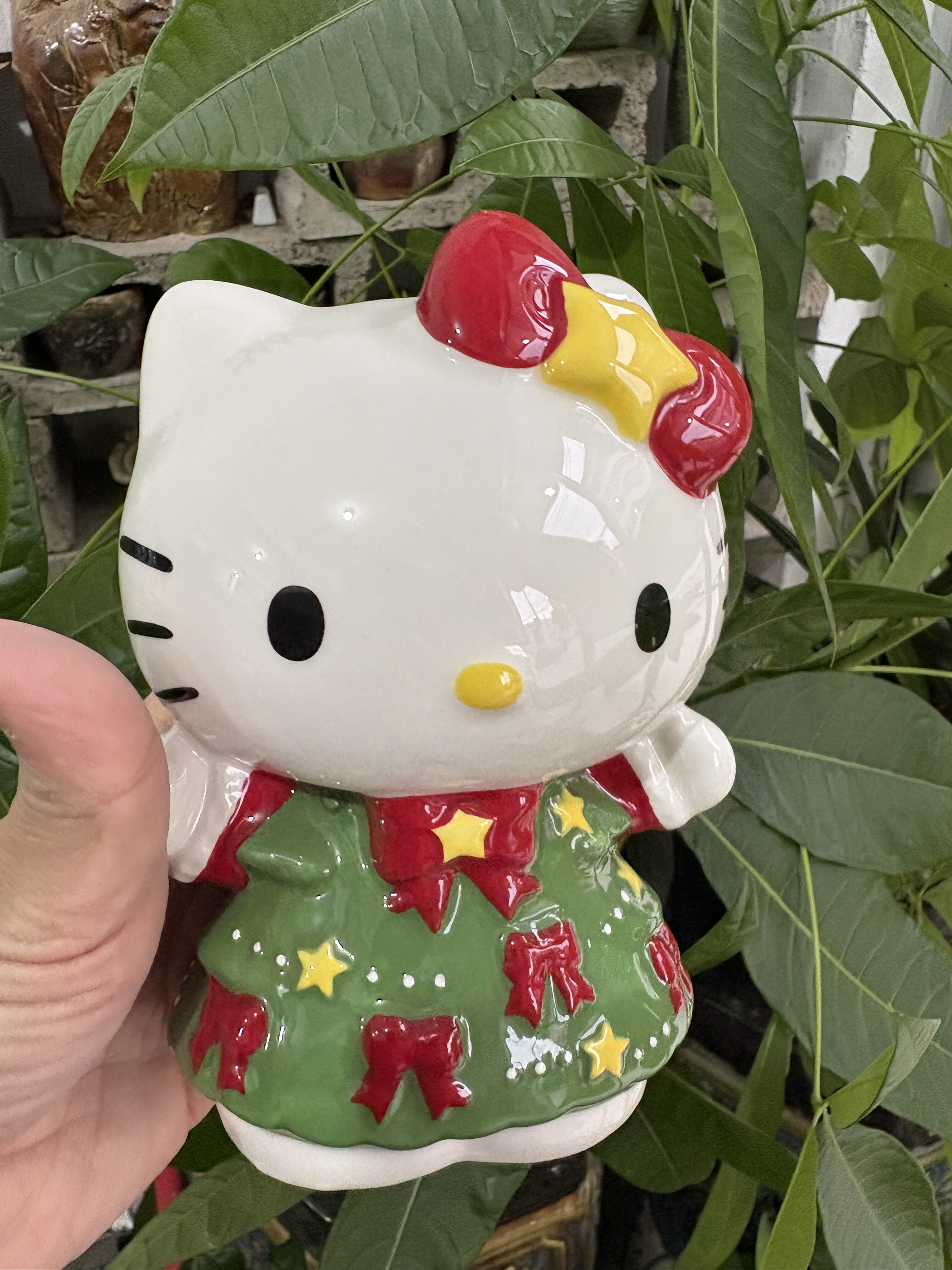 美国代购HelloKitty凯蒂猫潮玩圣诞树陶瓷玩偶装饰摆件圣诞节公主