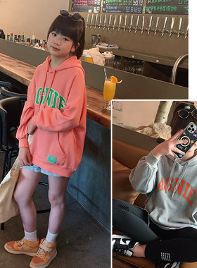 春秋女童纯棉休闲宽松洋气卫衣