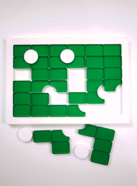 绿色green13抖音GM同款超酷拼图浅香游puzzle超高难度益智解压